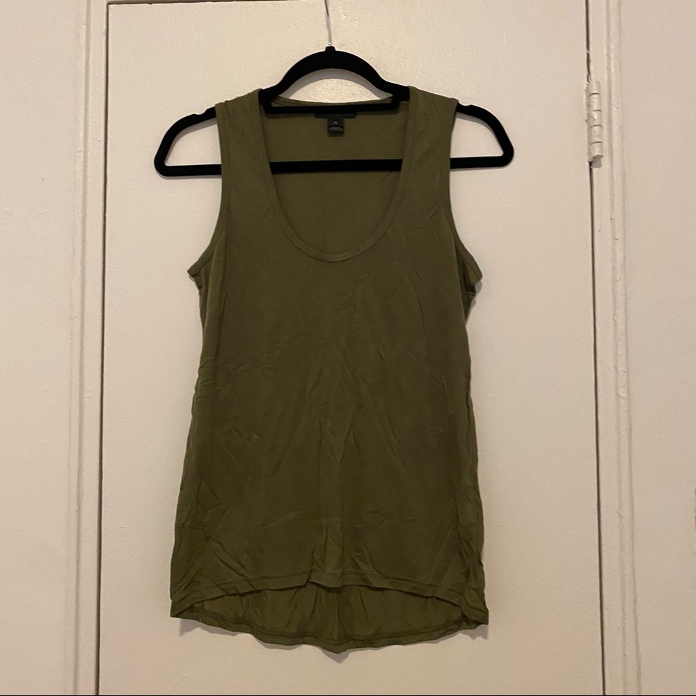 NWOT J Crew Tank Top Olive Green